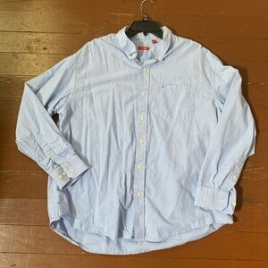 Izod Cotton Button Down Striped Shirt
